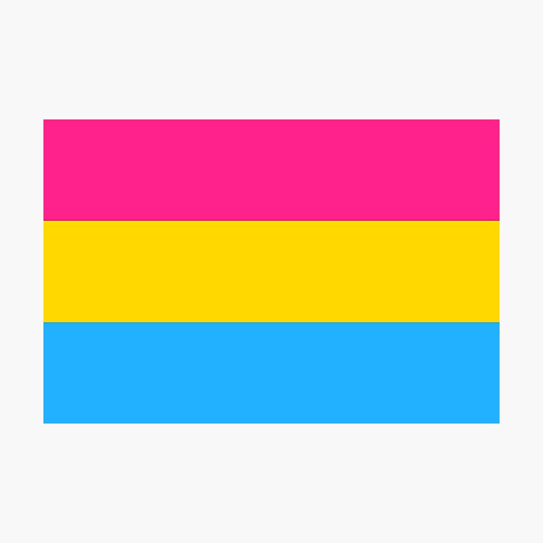 Pansexual Flag Photographic Print