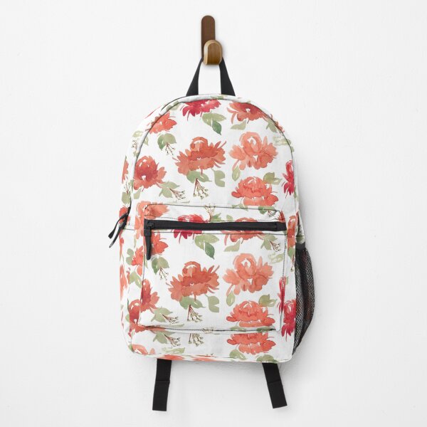 Item preview, Tiny red orange peonies  designed and sold by Jeanette Cefre.