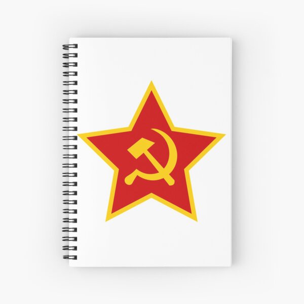 Soviet Red Army Hammer and Sickle Spiral Notebook