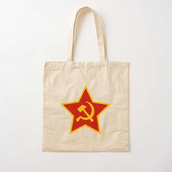 Soviet Red Army Hammer and Sickle Cotton Tote Bag