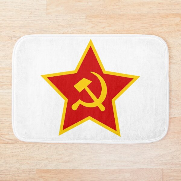 Soviet Red Army Hammer and Sickle Bath Mat