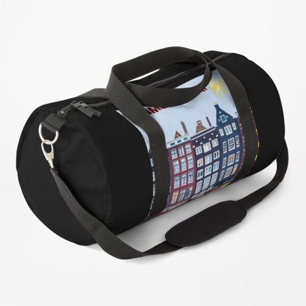 BICYCLE RIDING; In Amsterdam Holland Print Duffle Bag