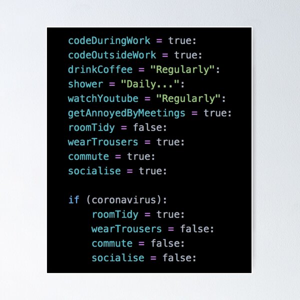 Item preview, Corona Coder Checklist designed and sold by BalfrogClothing.