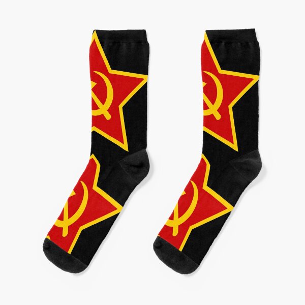 Soviet Red Army Hammer and Sickle ☭ Socks