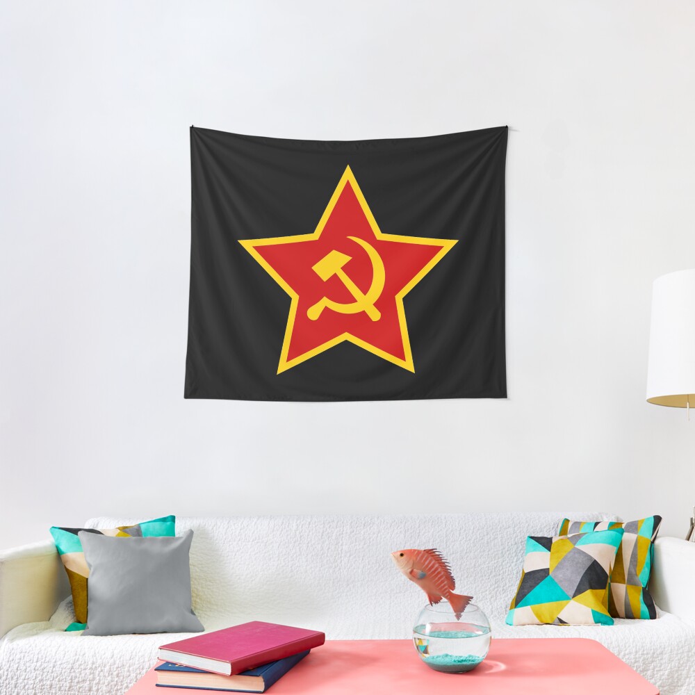 Soviet Red Army Hammer and Sickle ☭ Tapestry