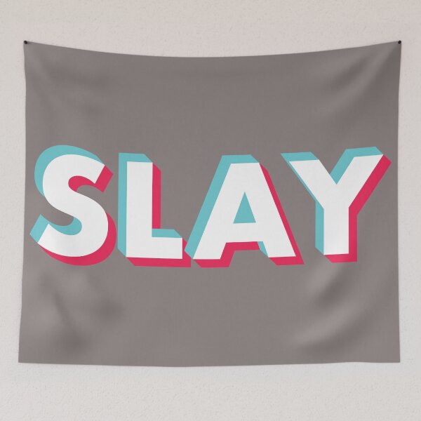 Item preview, Slay Glitch White designed and sold by BeyondTheDeck.