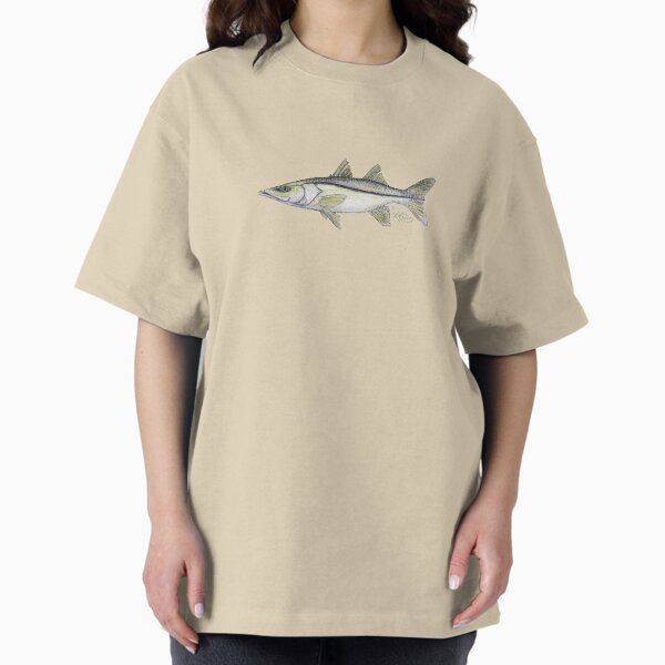 "Snook" by Amber Marine ~ watercolor fish art, © 2013 Oversized T-Shirt
