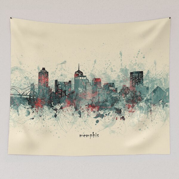 Item preview, memphis skyline designed and sold by BekimART2.