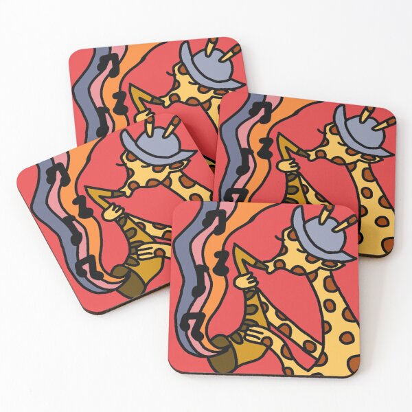 Item preview, Giraffe Playing Jazz designed and sold by Donnybanny.