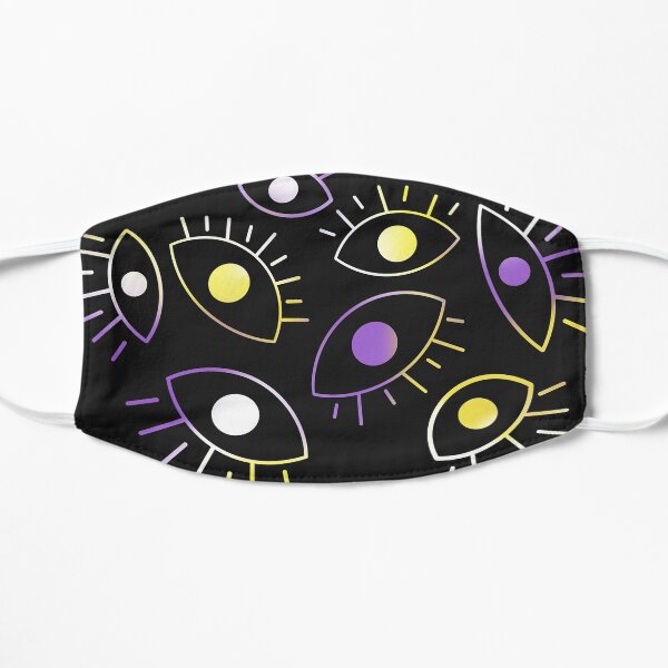 Eyes of the Void - Nonbinary Pride Flat Mask