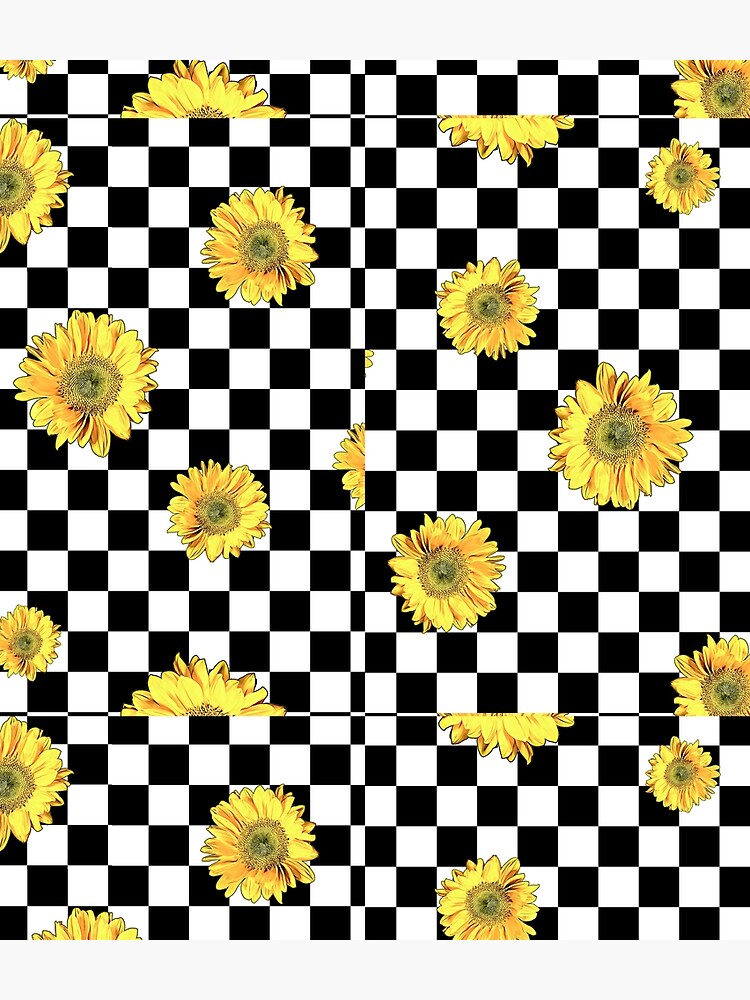 Checkered Sunflower Backpack