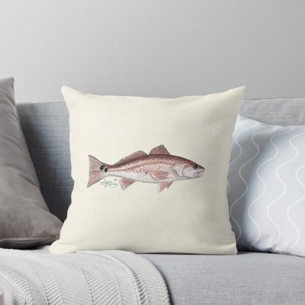 Item preview, "Redfish" by Amber Marine ~ watercolor fish art, © 2013 designed and sold by Amber Marine ~ Wildlife Artist ~ © 2004-2021.