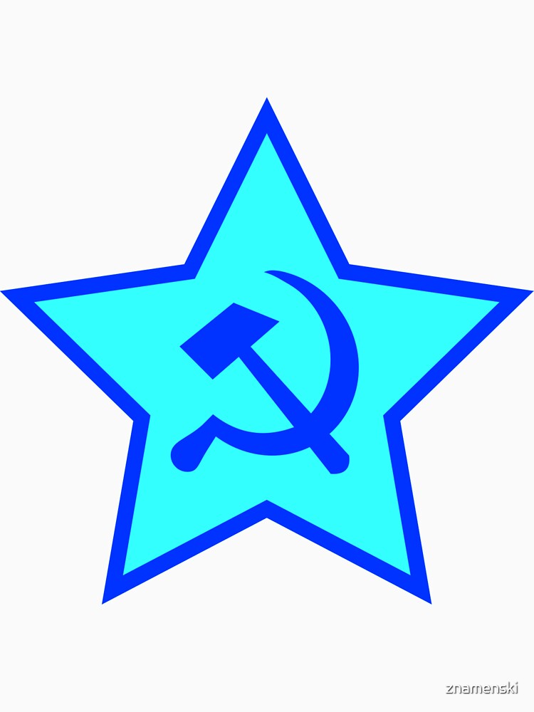 Blue Star, Hammer, and Sickle by znamenski