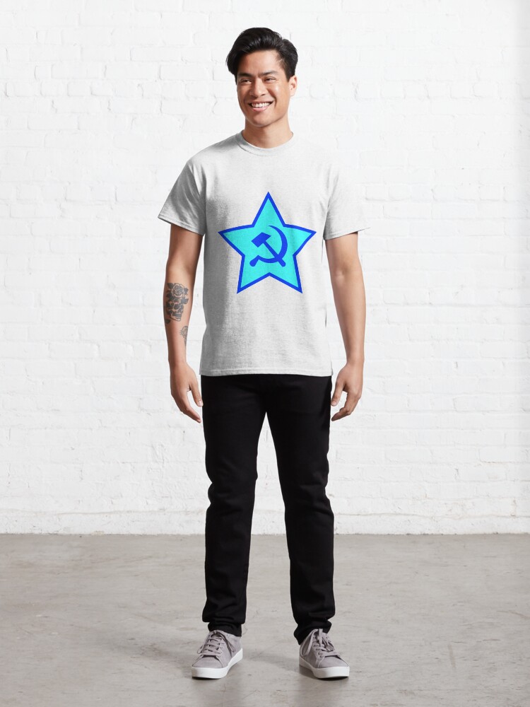 Alternate view of Blue Star, Hammer, and Sickle Classic T-Shirt