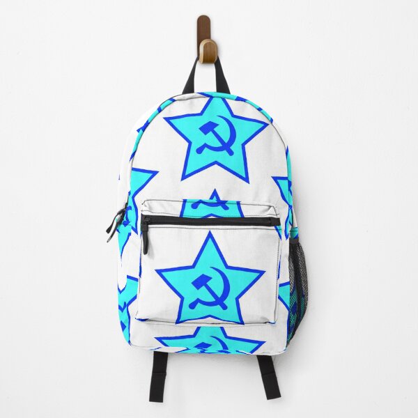 Blue Star, Hammer, and Sickle Backpack