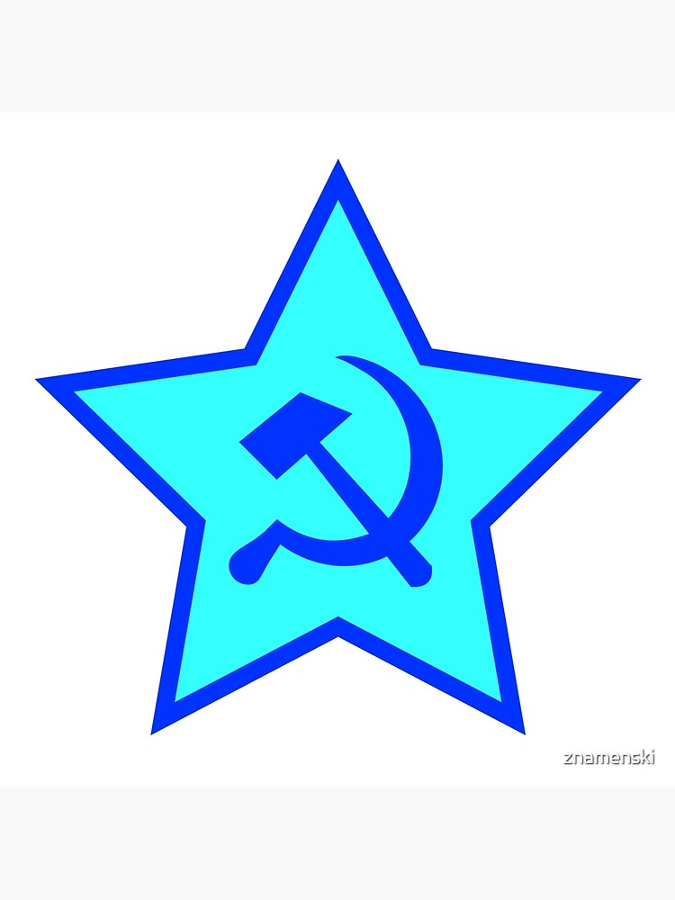 Blue Star, Hammer, and Sickle by znamenski