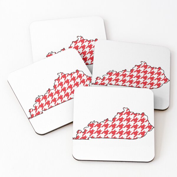 Item preview, Red Houndstooth Kentucky designed and sold by KyFriedKicks.