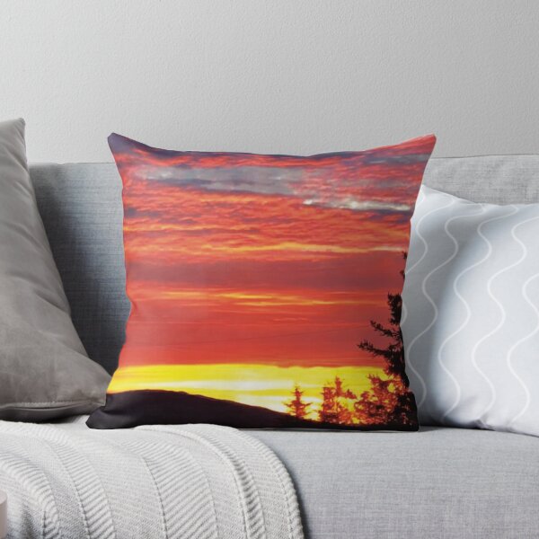 Newfoundland Sunrise Throw Pillow