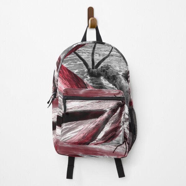 Item preview, Tree Trunk In Waves Under  Stormy Sky. Surreal Monochromatic Red  designed and sold by Flavio Vieri.