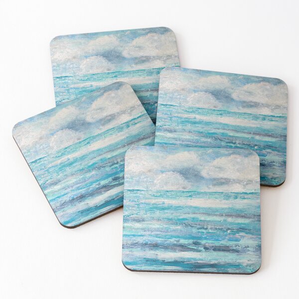 Item preview, Seascape Turquoise Water Ocean abstract designed and sold by robinpaints.