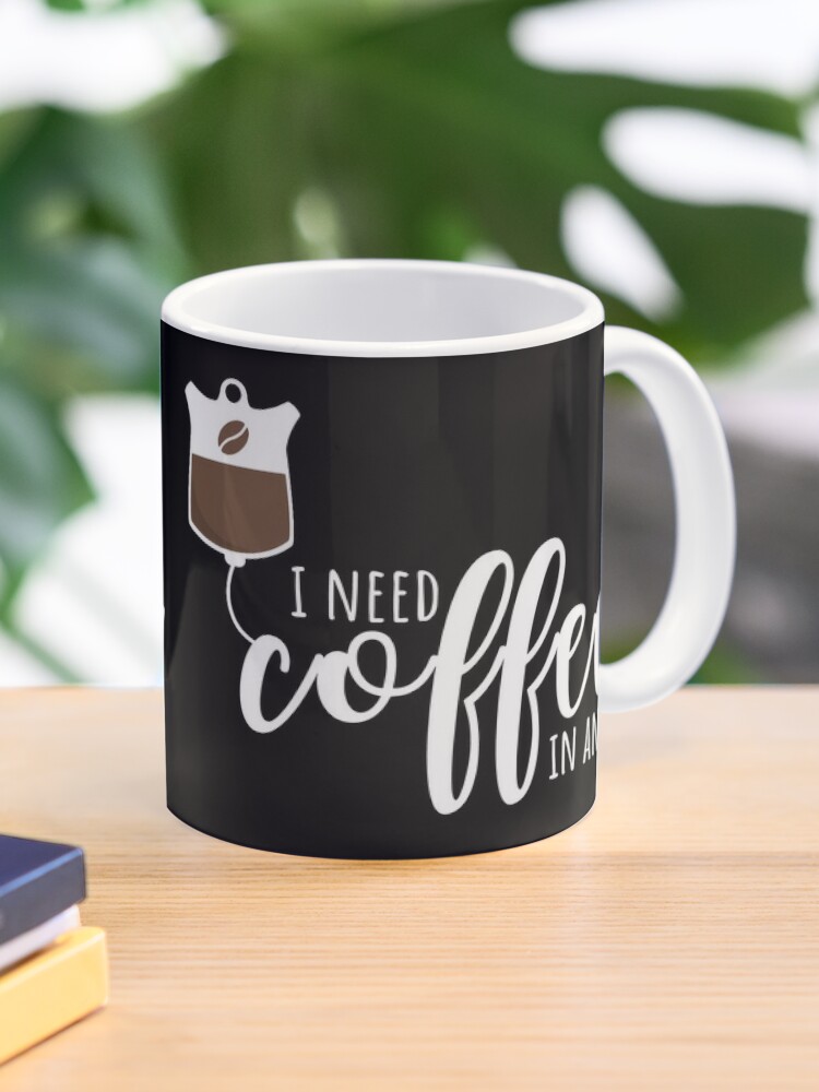 I Wish This Was An Affogato Coffee Mug Funny Saying, 11-Ounce  White: Coffee Cups & Mugs