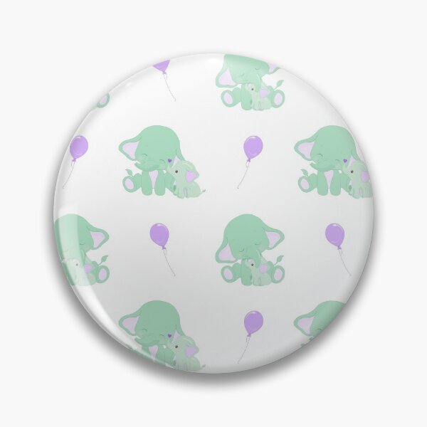 Item preview, Elephants - Green and Purple designed and sold by PeppermintCreek.