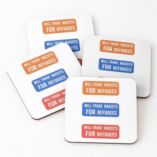 Item preview, will trade racists for refugees pack designed and sold by AdelDa19.