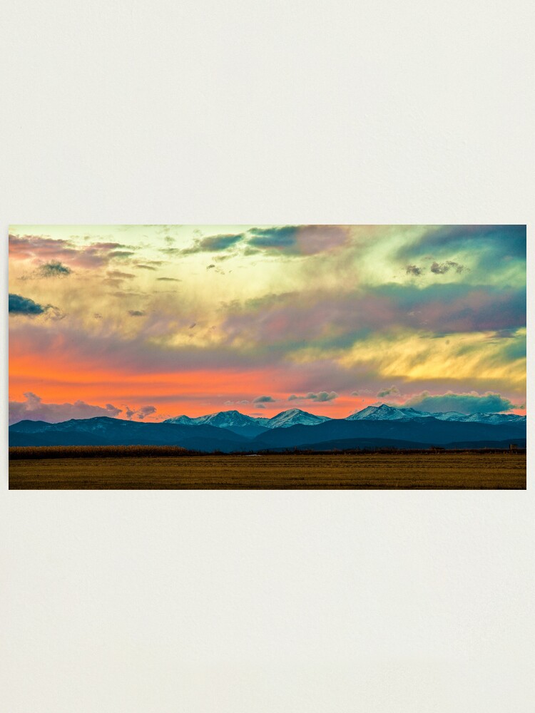 Alternate view of Mummy Range Sunset Photographic Print