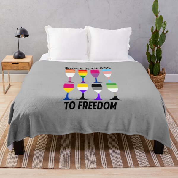 Item preview, hamilton lgbtq quote raise a glass to freedom designed and sold by dragraceuk.