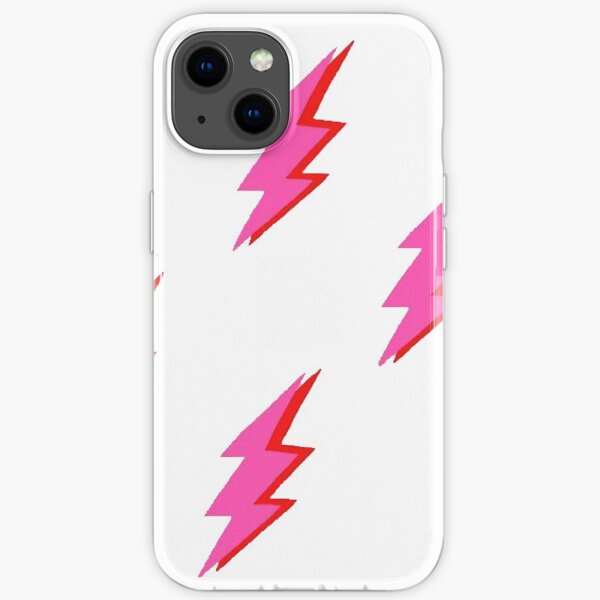 Pink and Red Lightning Bolt Pack iPhone Soft Case