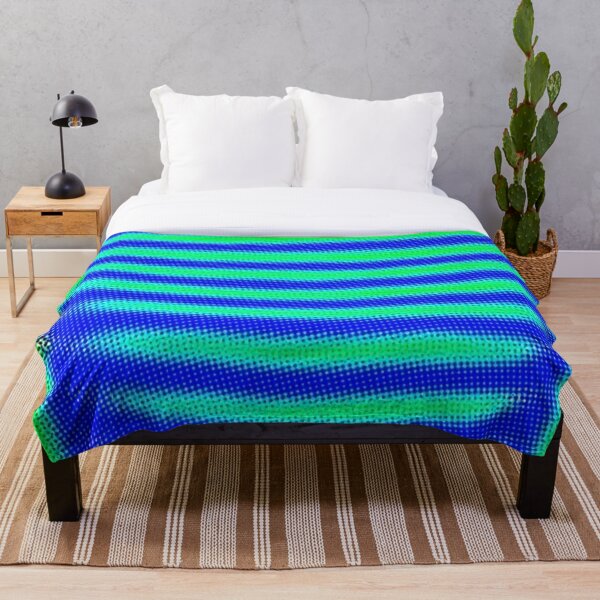 AQUARIUS PEACOCK ELECTRIC BABY Throw Blanket