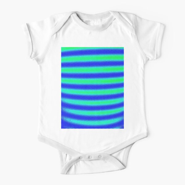 AQUARIUS PEACOCK ELECTRIC BABY Short Sleeve Baby One-Piece