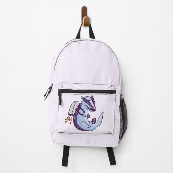 Item preview, Badger with a Jet Pack Funny Hand Drawn Monster Doodle designed and sold by PastelPickles.