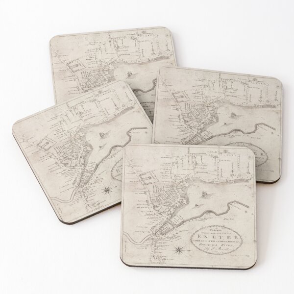 Item preview, Vintage Exeter NH Map (1802) designed and sold by BravuraMedia.