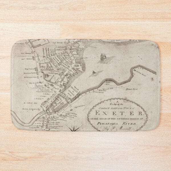 Item preview, Vintage Exeter NH Map (1802) designed and sold by BravuraMedia.
