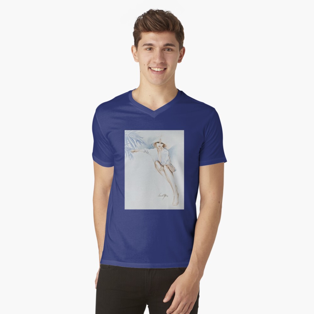 Item preview, V-Neck T-Shirt designed and sold by sara-moon.