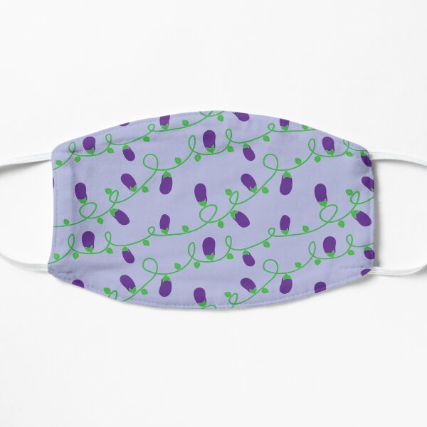 Eggplants Aubergines Flat Mask