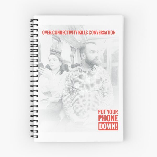 Item preview, OVER-CONNECTIVITY KILLS CONVERSATION designed and sold by farmbrough.
