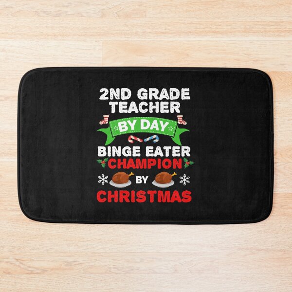 Item preview, 2nd Grade Teacher by day Binge Eater by Christmas Xmas designed and sold by losttribe.