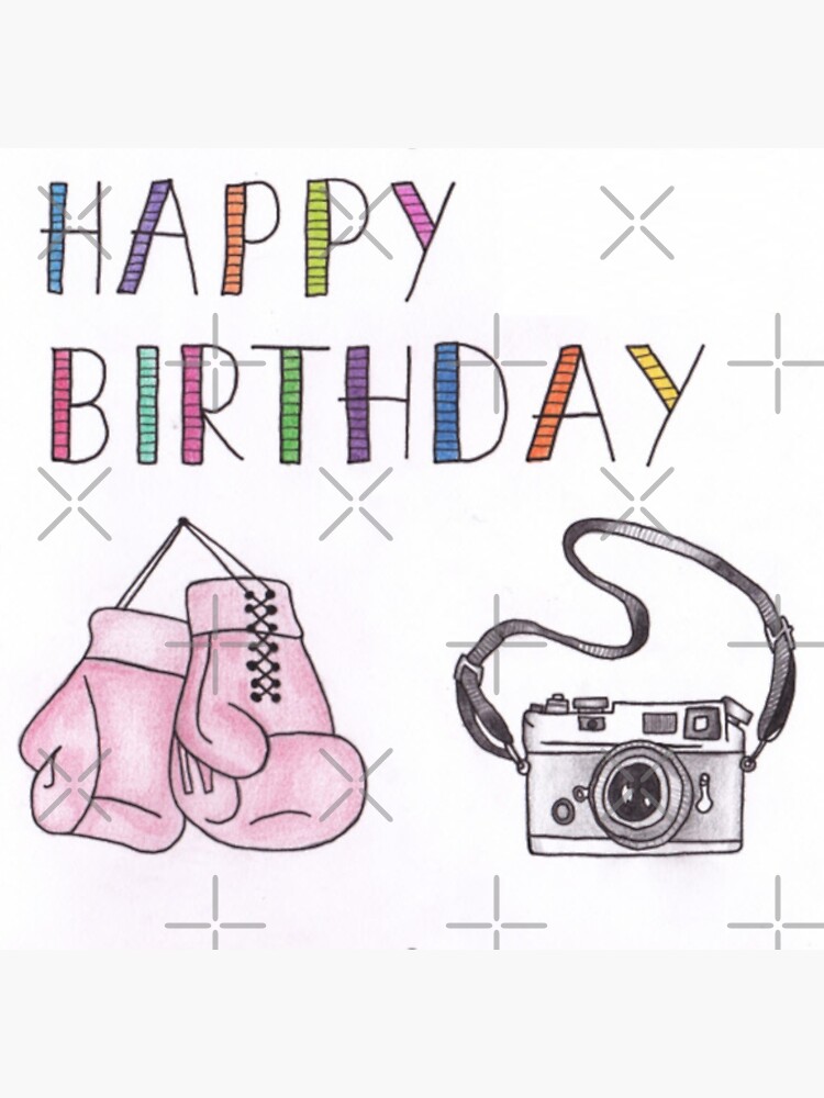 Awesome Cartes De Vœux Biege (Insert) – Gants De Boxe Rétro