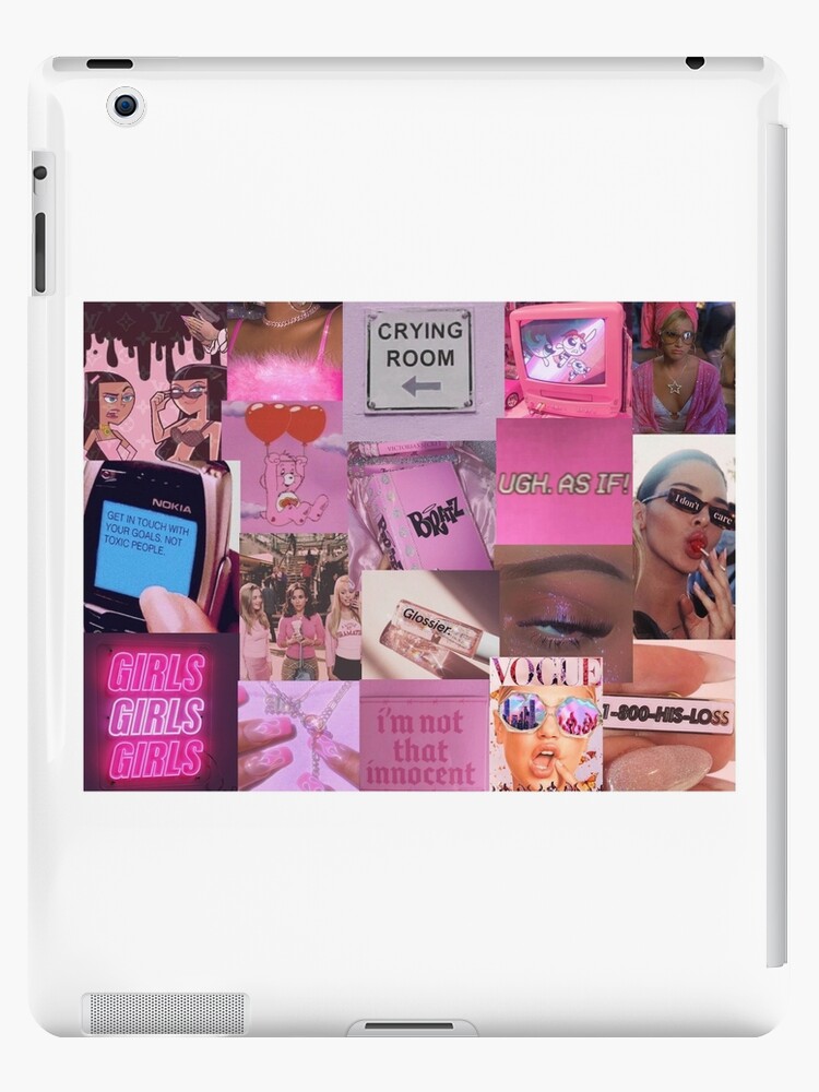 Y2K Aesthetic Pink Flames | iPad Case & Skin