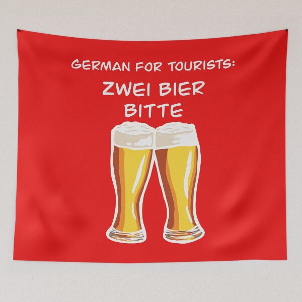 Artikelvorschau, Deutsch für Touristen: Zwei Bier Bitte entworfen und verkauft von herzart.