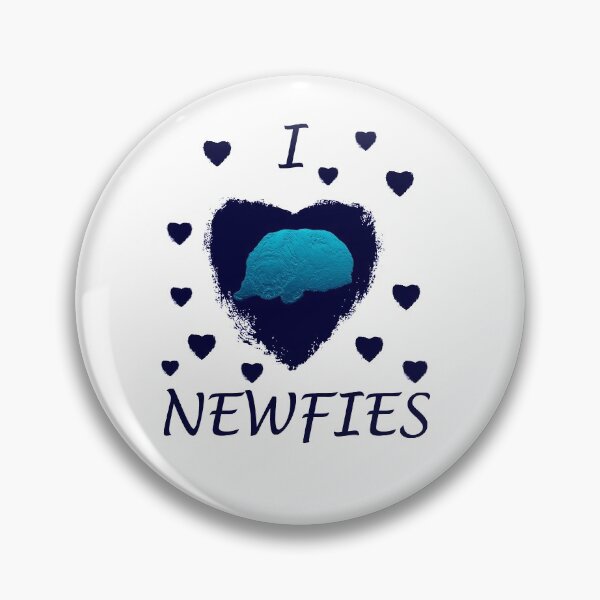 Item preview, Dog Newfoundland dog blue heart designed and sold by Moonyflower.
