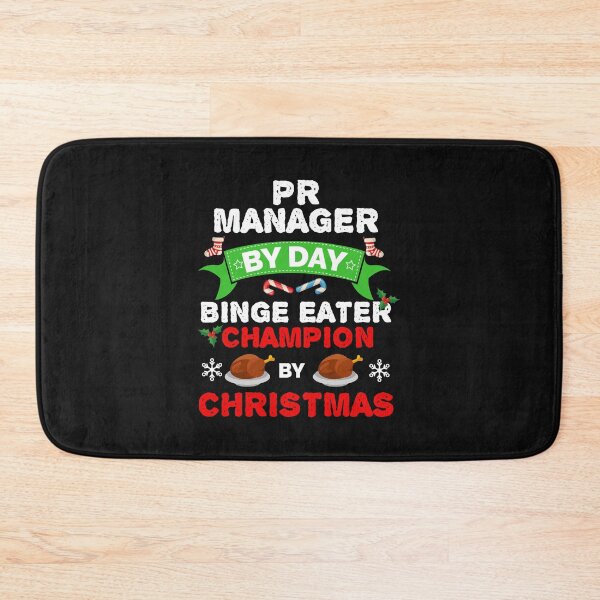 Item preview, PR Manager by day Binge Eater by Christmas Xmas designed and sold by losttribe.