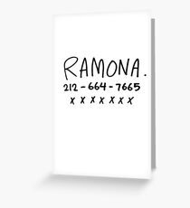 RAMONA FLOWERS Greeting Card