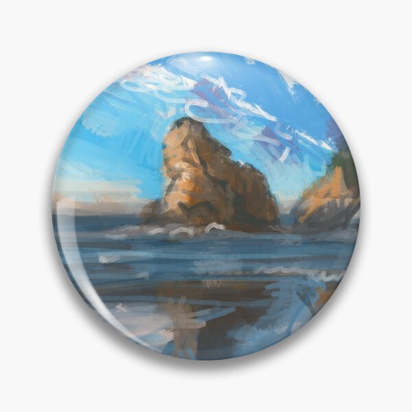 Item preview, Landscape of ocean rocks designed and sold by ashleyfmiller.