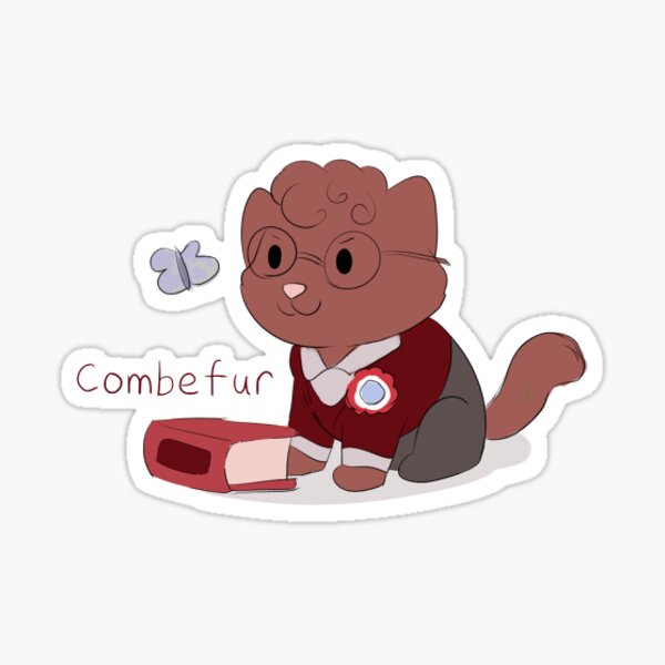Artikel-Vorschau von Combeferre-Katze Wortspiel, designt und verkauft von MellowArtStuff.