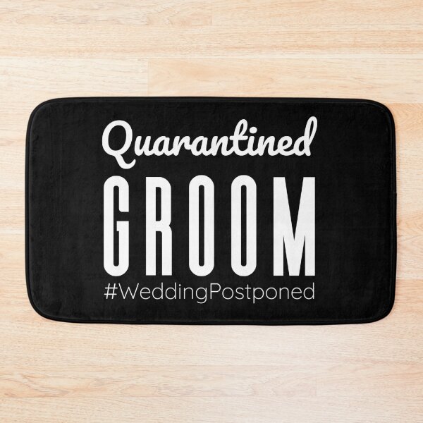 Item preview, Quarantined Groom #WeddingPostponed  designed and sold by OdmiDesign.