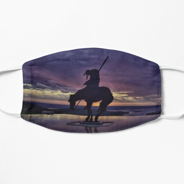End Of The Trail At Sunset Mask By Carrietdesigns Redbubble
