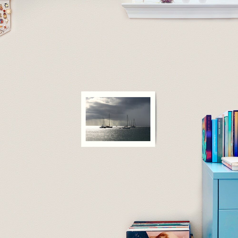 Boats at Store Bay, Tobago Art Print